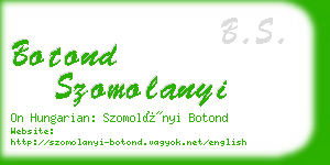 botond szomolanyi business card